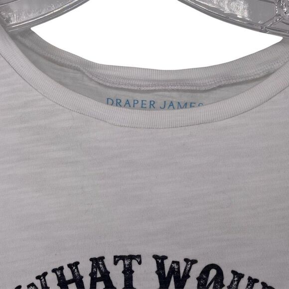 Draper James What Would Dolly Do T-Shirt Dolly Parton White Short Sleeve Size XS - Picture 4 of 7